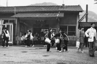 伊那松島駅の駅舎（箕輪町・昭和47年）