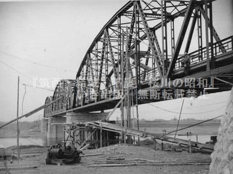舟玉橋の架橋工事